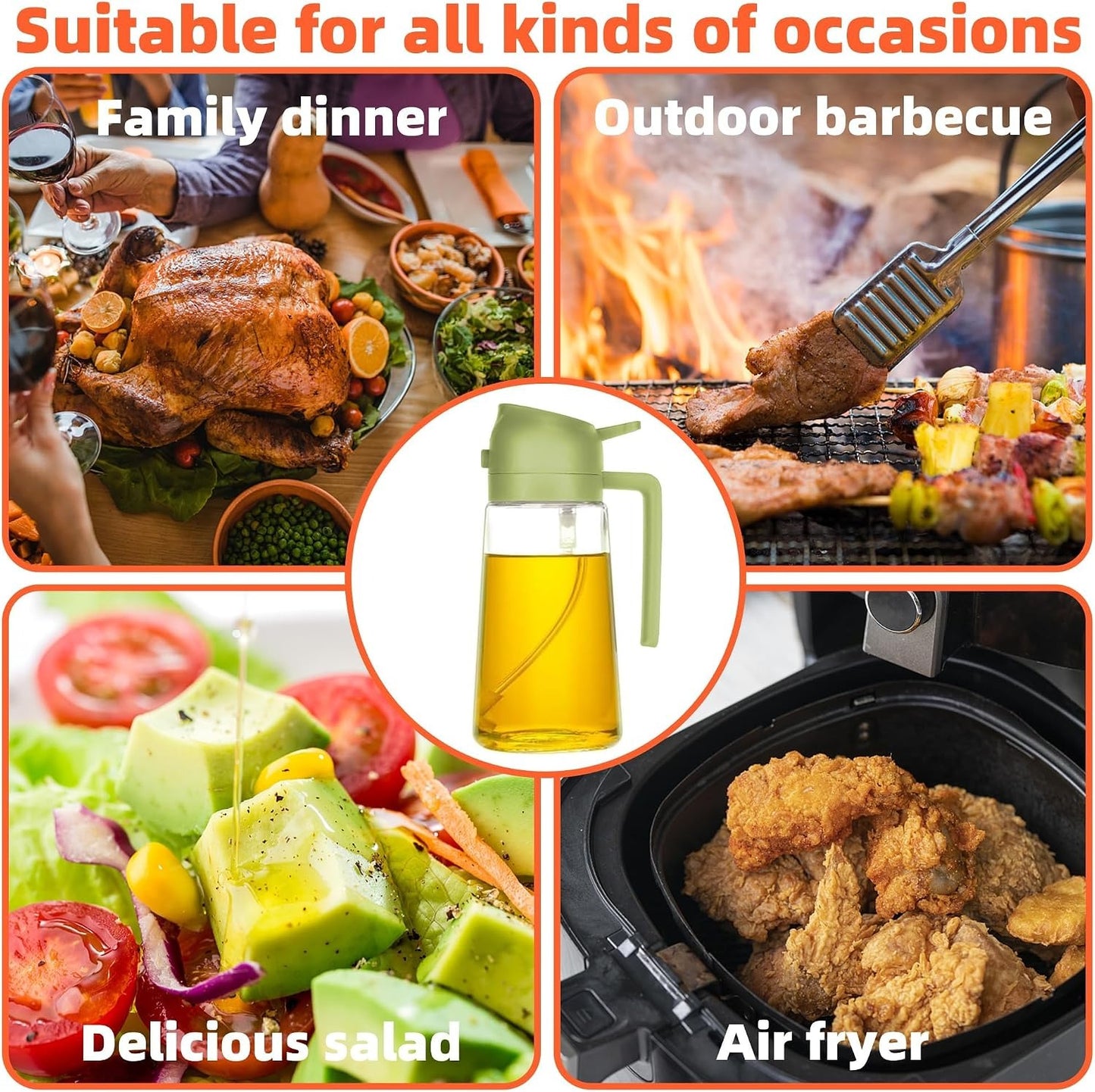 Oil Spray Bottle (2 in 1)