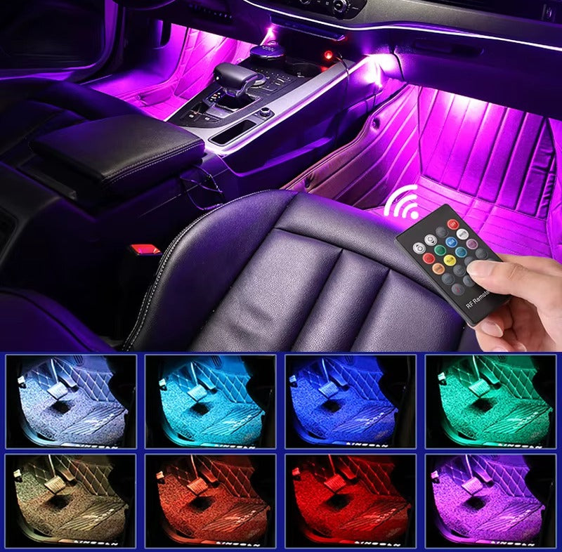 MultiColor-LED Car Strip With Remote (12V)