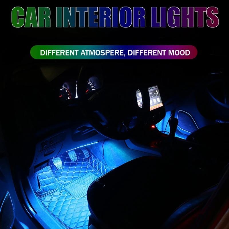 MultiColor-LED Car Strip With Remote (12V)